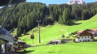 Discesa integrale cabinovia Agamatic quotCiampinoiquot  Selva di val Gardena  Wolkenstein BZ  ç¼†è½¦ [upl. by Mixie165]