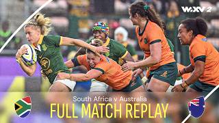 Springboks v Wallaroos in INTENSE clash  South Africa v Australia  Full Match Replay  WXV 2 2024 [upl. by Radnaskela]