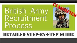 British Army Recruitment Process – Detailed StepbyStep Guide [upl. by Enailil]