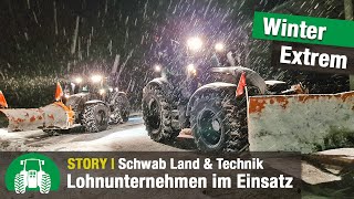 Lohnunternehmen Schwab Land amp Technik Winterdienst und Wegebau  Valtra Traktoren  NSerie [upl. by Jutta57]