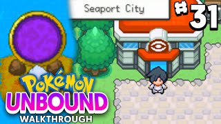 Pokemon Unbound Walkthrough Ep 31  SEAPORT CITY AND HM ROCK CLIMB [upl. by Maynord221]