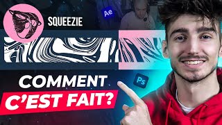 Faire lIdentité Graphique de SQUEEZIE bannière texture animé [upl. by Peirce]