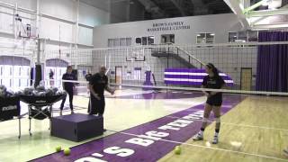 AVCA Video Tip of the Week  Middle Blocking amp Tracking the Ball [upl. by Hoopen]