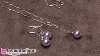 Quick Easy amp Elegant Wedding Jewelry Bridesmaids Earring and Necklace Set with Swarovski Pearls [upl. by Ainej]