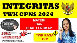 SOAL INTEGRITAS TWK CPNS 2024 TERLENGKAP [upl. by Williamsen]