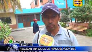 TARAPOTO NOTICIAS REALIZAN TRABAJOS DE REMODELACIÓN DEL PARQUE SUCHICHE [upl. by Bullen]