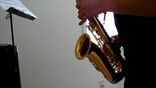 Saxophone F major study andante Fedorow [upl. by Bui]