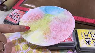 Gel Pressing with Carabelles Round Texture Plates  Creativation 2019 [upl. by Aleusnoc442]