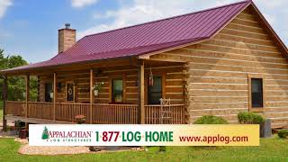 Log Cabin Kit Manufacturer  Appalachian Log Structures [upl. by Kered]