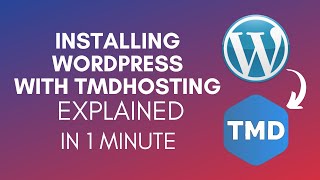 How To Install WordPress With TMDHosting 2024 [upl. by Turro302]