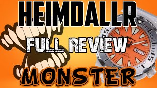 ⭐Heimdallr Monster Review⭐ OceanMonster  Seiko Monster Homage  Full Review ⌚ The Watcher [upl. by Sarene781]