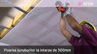 Montaj plafon gipscarton perforat  Creason Cube  GHID VIDEO  Siniat [upl. by Perkin]