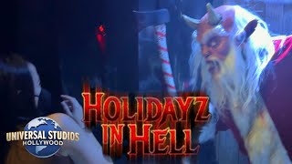 Holidayz in Hell Halloween Horror Nights at Universal Studios Hollywood 2023 [upl. by Gyatt468]