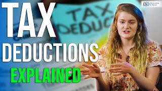 Tax Deductions Explained How Do They Work [upl. by Baniaz]