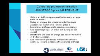 Présentation du contrat de professionnalisation et des nouvelles dispositions [upl. by Anaitsirhc]