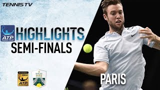 Saturday Highlights Sock Krajinovic Advance To Final In Paris 2017 [upl. by Notyrb]