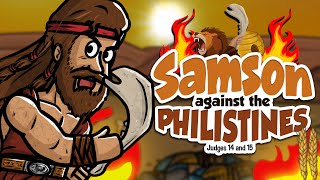 Samson against the Philistines  Animated Bible Stories  My First Bible  46 [upl. by Hallee]