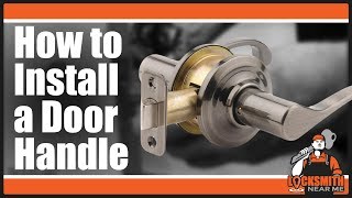 How to Install a Lever Door Handle Part 12  Kwikset Defiant Schlage [upl. by Brunella]