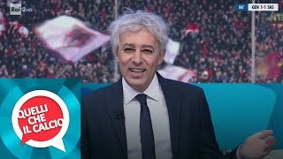 Massimo Giletti Ubaldo Pantani ospite in studio  Quelli che il calcio 03022019 [upl. by Eirehs]