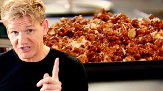 Gordon Ramsays Homemade Carmel Popcorn [upl. by Arvonio802]