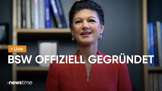 LIVE Wagenknecht stellt Programm ihrer neuen Partei vor [upl. by Cristen609]