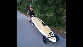 SUP Wheels Bike SUP Board Trailer [upl. by Andreas504]