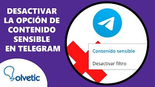 Como Desactivar La Opcion De Contenido Sensible En Telegram [upl. by Kampmeier]