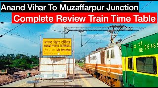 Anand Vihar Trm to Muzaffarpur Junction Garib Rath Express 12212  Train Time Table Fare Review [upl. by Kubis]