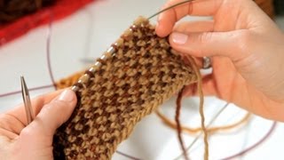 How to Do a Linen Stitch  Knitting [upl. by Pitarys]