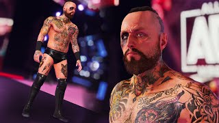 WWE 2K22 Malakai Black AEW Mod w Theme Trons amp AEW Arena  2K 60FPS [upl. by Eusoj337]