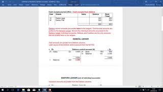 Debtors amp Creditors Control Accounts explained [upl. by Narra]