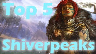 Top 5 Jumping Puzzles in the Shiverpeaks Guild Wars 2  HD [upl. by Sauls]