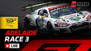 LIVE  Race 3  Adelaide  Fanatec GT World Challenge Australia 2023 [upl. by Ameline]