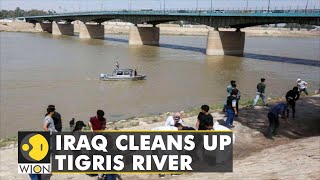 Iraq cleans up the Tigris river 200 cleanup ambassadors at work  World Latest English News  WION [upl. by Gnem]