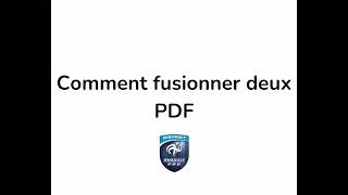 TUTO  Comment FUSIONNER PLUSIEURS PDF [upl. by Adnesor]