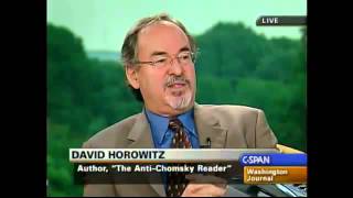 David Horowitz slamming Noam Chomsky quotAyatollah of AntiAmerican Hatequot [upl. by Tally]