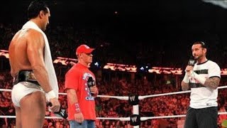 John Cena and CM Punk demand WWE Championship rematches Raw August 22 2011 [upl. by Nanam]