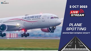 🔴 LIVE Heavy 18R Arrivals From Amsterdam Schiphol Airport  2 OCT 2023 [upl. by Blader]