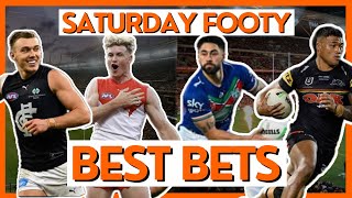 AFL amp NRL Saturday 4x Best Bets  Betting Tips amp Preview Of All 6 Games [upl. by Suoivart767]