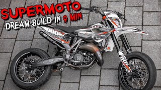 BUILDING DREAM 125 SUPERMOTO in 9 MINUTES [upl. by Naejarual]