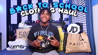 1000 BACK TO SCHOOL TRY ON CLOTHING HAUL  jordans pacsun footlocker etc [upl. by Brill]