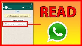 How to read your friends deleted WhatsApp Messages  Tutorial [upl. by Madaih720]