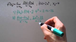 Mathe Klasse 11  Ableitungen Teil 2 von 6 xMethode für fx  x2 [upl. by Eyssej]