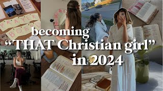 how to become that CHRISTIAN GIRL for 2024 prayer boards goal setting healthy habits and more [upl. by Normalie]