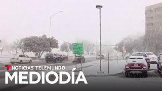 Más de 30 millones de personas bajo alerta por una poderosa tormenta invernal  Noticias Telemundo [upl. by Tobiah]