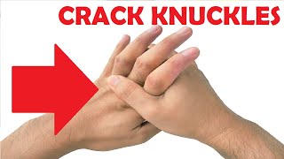 how to crack your knuckles fast and easy [upl. by Lleunamme93]