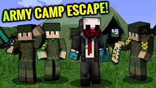 Escaping THE ARMY in MINECRAFT WE REGRET IT Drill Sergeant Trolls us Funny Video [upl. by Ahsienet572]