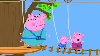 The Very Wobbly Bridge 🪵  Peppa Pig Official Full Episodes [upl. by Nannoc]