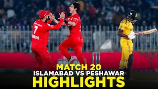 PSL 9  Full Highlights  Islamabad United vs Peshawar Zalmi  Match 20  M2A1A [upl. by Nadirehs]