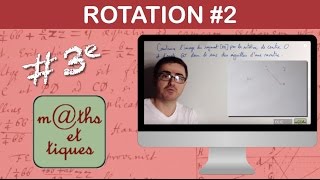 Construire limage dune figure par une rotation  Troisième [upl. by Goetz]